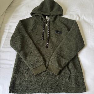 PINK Victoria's Secret Olive Sherpa Jacket